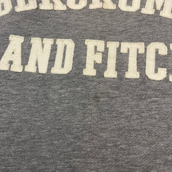 Vintage Abercrombie & Fitch Hoodie XL Y2K Heavy Thick Distressed embroidered - Picture 3 of 9